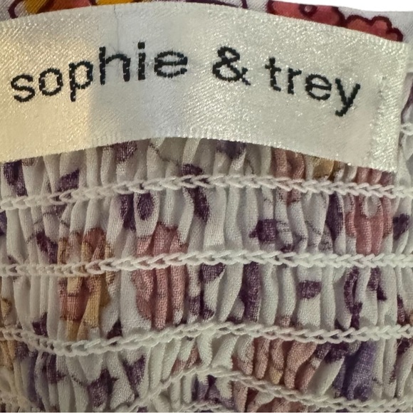 Sophie and Trey Womens 60s Style Flower Child Top Size Small - Picture 13 of 16